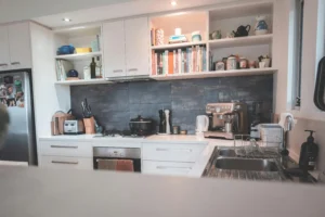 Kitchen With Glass Cabinets